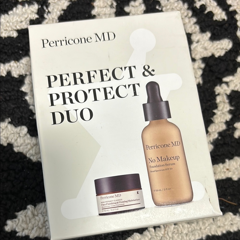 $145 NEW Perricone MD Perfect & Protect Duo 2 oz Foundation & .5 oz Moisturizer